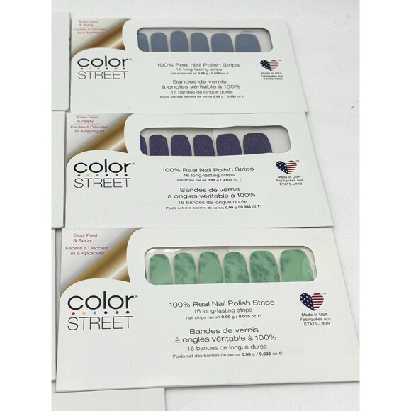 Color Street Nail Strips Lot 11 Packs Assorted Colors - Picture 4 of 10
